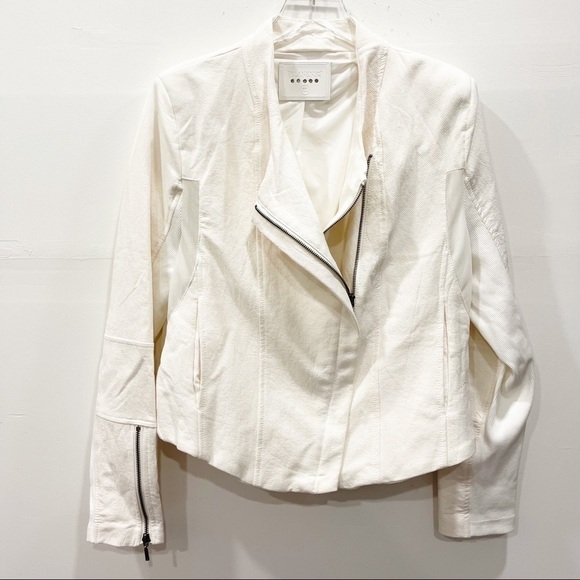 Blank NYC Mesh Detail Crepe Jacket in Windy City - Picture 3 of 15